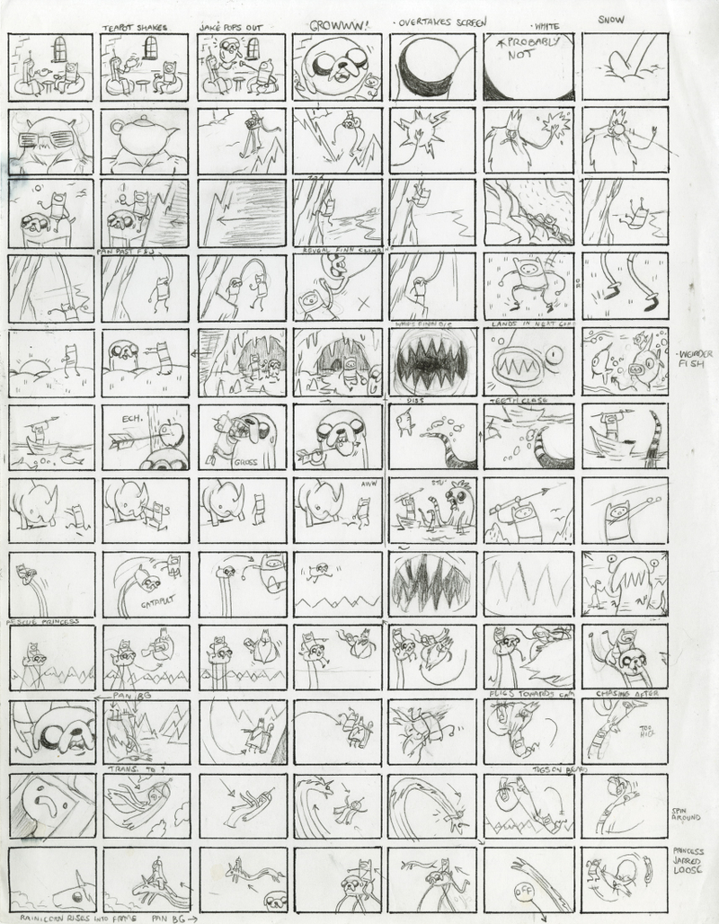 Illustration for article titled It's Time For Adventure Time (Storyboards)!